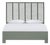 Liam Platform Bed Queen - Evergreen For Sale