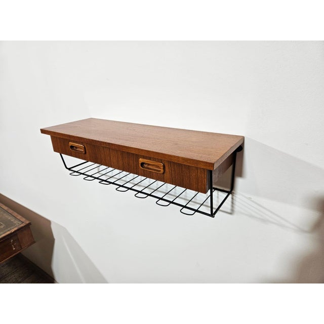 Teak Wall Console, 1960s For Sale - Image 3 of 14