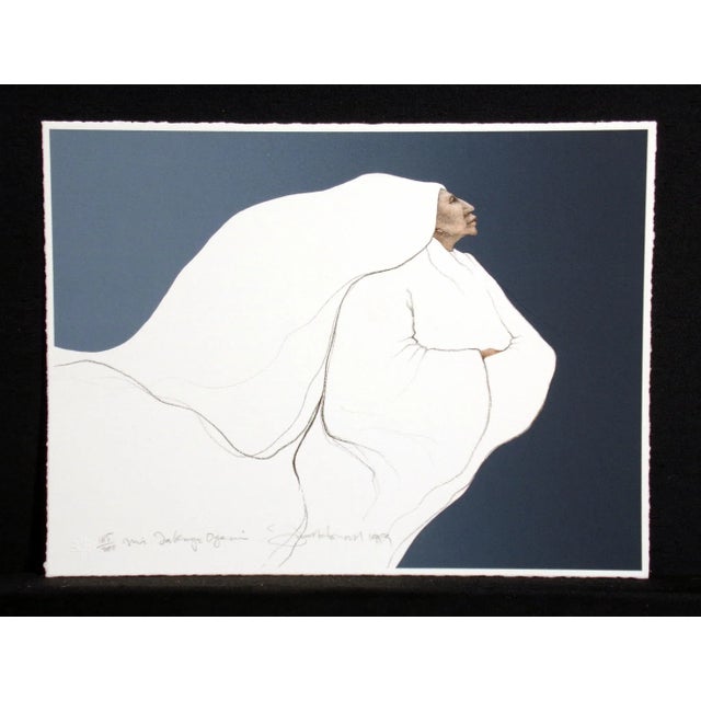 "Mi Takuye Oyacin" Lakota for "All Are Related" Unframed original limited edition lithograph on wove paper by Native...