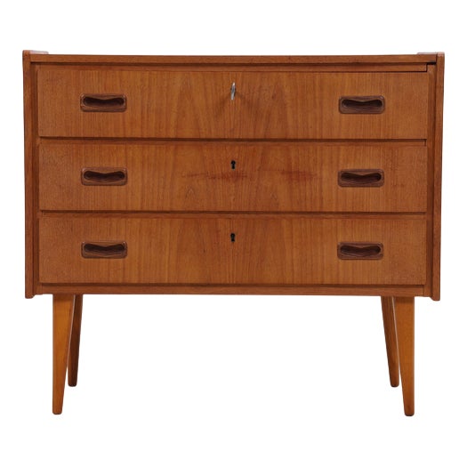 Mid-Century Teak Chest of Drawers, 1960s For Sale