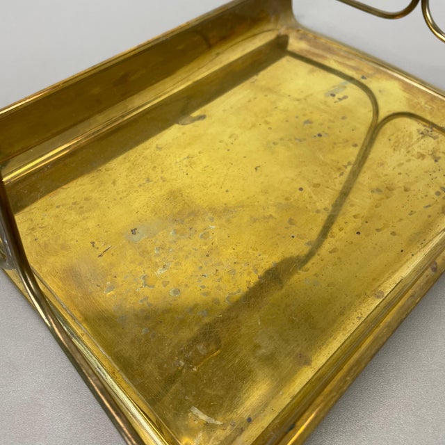 Gold Vintage German Tiki Brass and Bamboo Tray from Grasoli, 1950s For Sale - Image 8 of 18