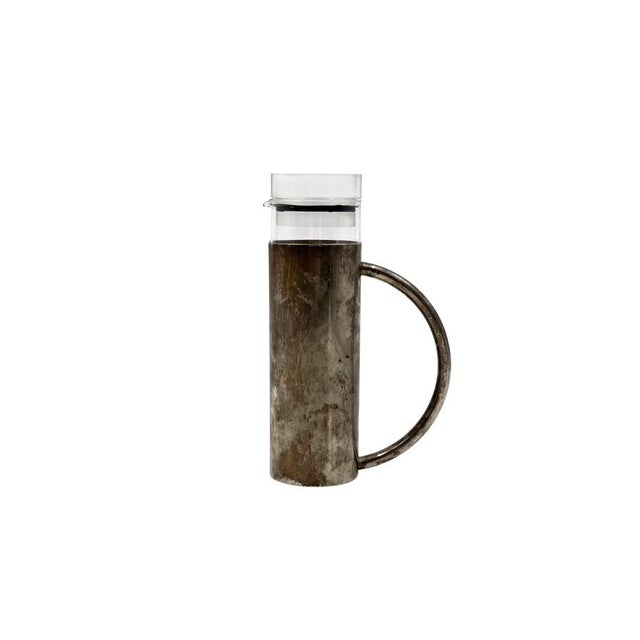Modern Silver-Plated and Glass Mod. Oilvine Cruet from Lino Sabattini, Italy, 1970s For Sale - Image 13 of 13