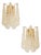 Conchiglie Murano Glass Gold Wall Lights by Simoeng, Set of 2 For Sale