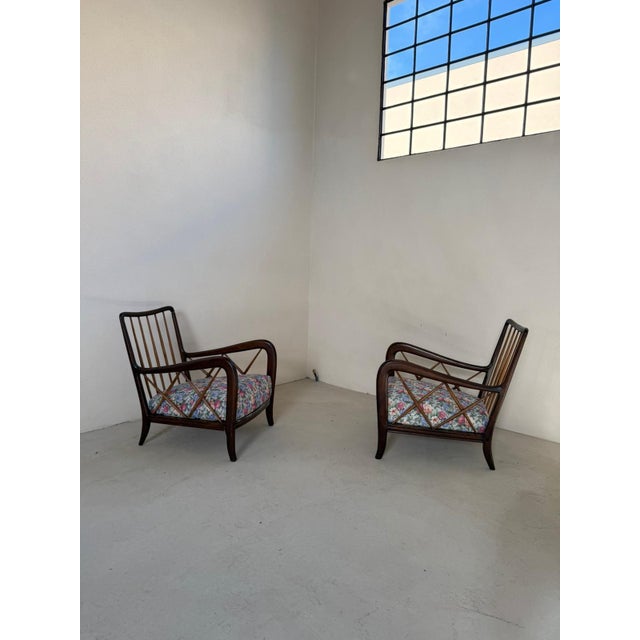 Vintage Lounge Chairs by Paolo Buffa, 1940s, Set of 2 For Sale - Image 6 of 8