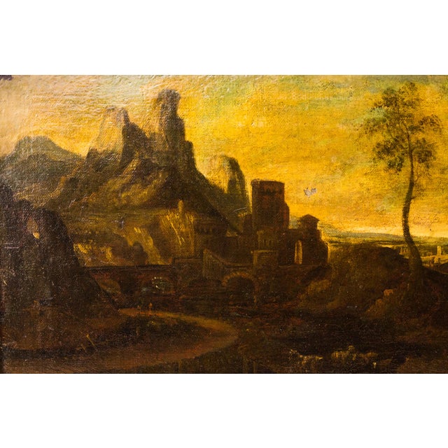 After Claude Lorrain, Landscape, 1800s, Oil on Canvas For Sale - Image 3 of 15