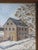 This oil painting depicts the Stone Mill Penypack Creek Homesburg Phila. Pa. Dorothy Strand. Sight window: 17.5/8" X...
