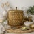 Georges Briard Vintage Mid Century Modern Thespis Woven Ice Bucket With Glass Liner & Brass Lid. For Palm Beach Regency Hosting. Heavy Pc. - See Pics! For Sale - Image 4 of 11