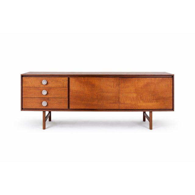 Mid-Century Modern Danish Teak Sideboard with Chunky Handles, 1970s, in Very Good conditions. Designed 1970 to 1979