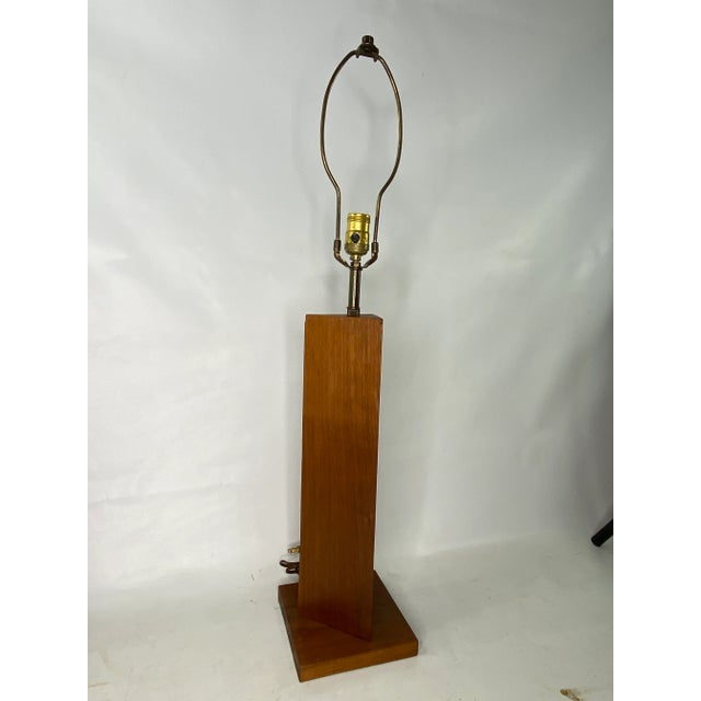 Mid-Century Modern Teak Table Lamp