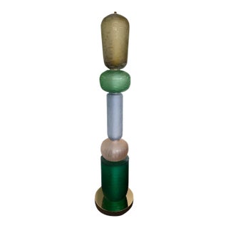 Large Contemporary Totem Murano Glass Floor Lamp by Studio Ad, Italy For Sale