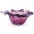 Murano Barbini Murano Vintage Sommerso Purple Blue Italian Art Glass Four Leaf Clover Decorative Bowl Dish For Sale - Image 4 of 8