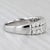1.31ctw Diamond Ring 14k White Gold Size 8 Wedding Anniversary Band For Sale In Greensboro - Image 6 of 8
