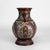 Antique Japanese Cloisonne Enameled Double Handle Bronze Vase C1900 For Sale - Image 4 of 7