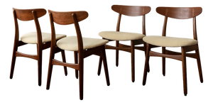Mid-Century Modern Teak CH30 Dining Chairs by Hans J. Wegner for Carl Hansen & Son, 1960s, Set of 4