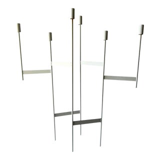 1960s Donald Drumm for Raymor American Modernist White Candelabrum For Sale