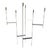 1960s Donald Drumm for Raymor American Modernist White Candelabrum For Sale