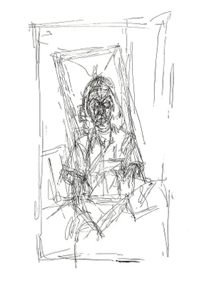 Alberto Giacometti - Portrait - Original Lithograph 1956