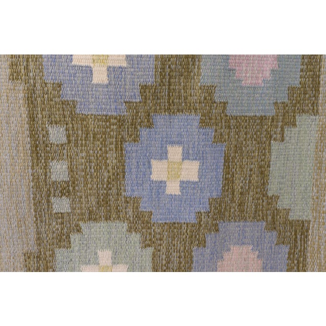 Mid-Century Swedish Kilim Rug by Anna Johanna Angstrom, 1960s For Sale - Image 4 of 6
