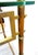 Mid-Century French Glass Top Faux Bamboo Wood and Brass Side Table Attributed to Maison Baguès For Sale - Image 16 of 18