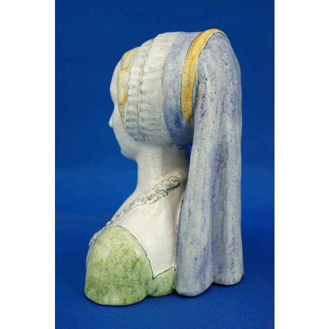 Majolica Terracotta Bust by Gian Battista (Nanni) Valentini for Arcore Ceramic, 1960s For Sale - Image 6 of 18