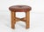 Vintage Midcentury Modern Leather & Pine Stool Ottoman, in the Manner of Kai Kristianssen, Sweden, 1970s For Sale In New York - Image 6 of 12