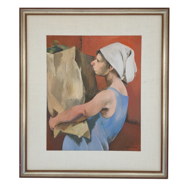 Woman and Groceries Serge Hollerbach, c. 1980 In Woman and Groceries, Serge Hollerbach transforms a simple act of carrying...