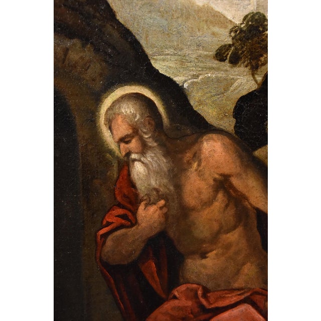 Circle of Jacopo Negretti / Palma Il Giovane, Saint Jerome Palma, 1620, Oil on Canvas, Framed For Sale - Image 8 of 17