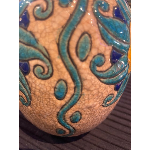 1930s 1930s Art Nouveau Art Pottery Vase by Boch Freres by Charles Cartteau For Sale - Image 5 of 8