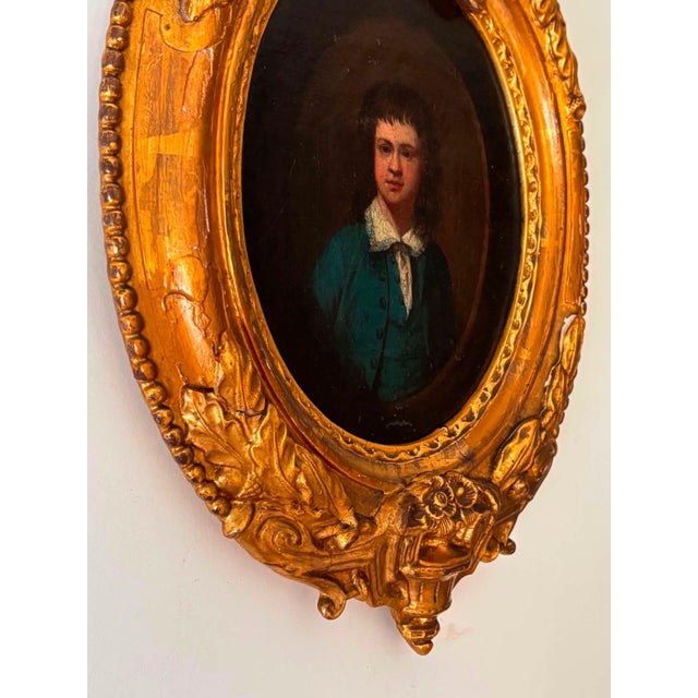 French Louis XV Artist, Portrait, 1800s, Oil Painting, Framed For Sale - Image 15 of 16