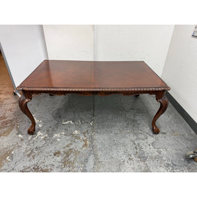 Chippendale Revival Extension Table + Ten Chairs Set For Sale - Image 12 of 12