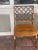 Milo Baughman attributed 1950 th bamboo rattan dining set of 4 chairs and table base. Original upholstery with signs of...