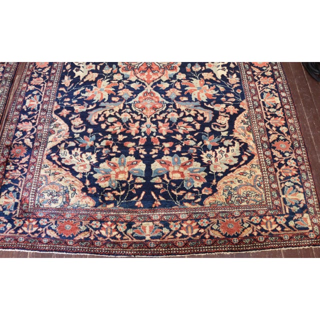 Textile Antique Persian Feraghan Sarouk Rugs - a Pair For Sale - Image 7 of 13
