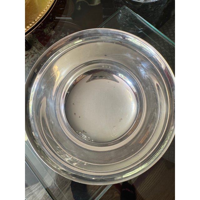 American Vintage Silverplate Paul Revere Bowl, Serveware, Usa Origin For Sale - Image 3 of 14