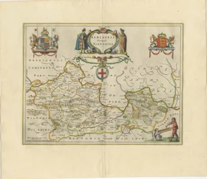 Antique Map of Berkshire in South East England