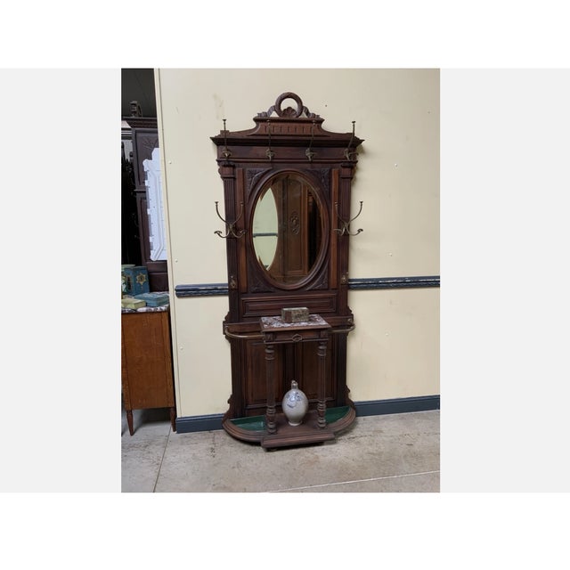 Antique Art Nouveau Wardrobe, 1900 For Sale - Image 4 of 16