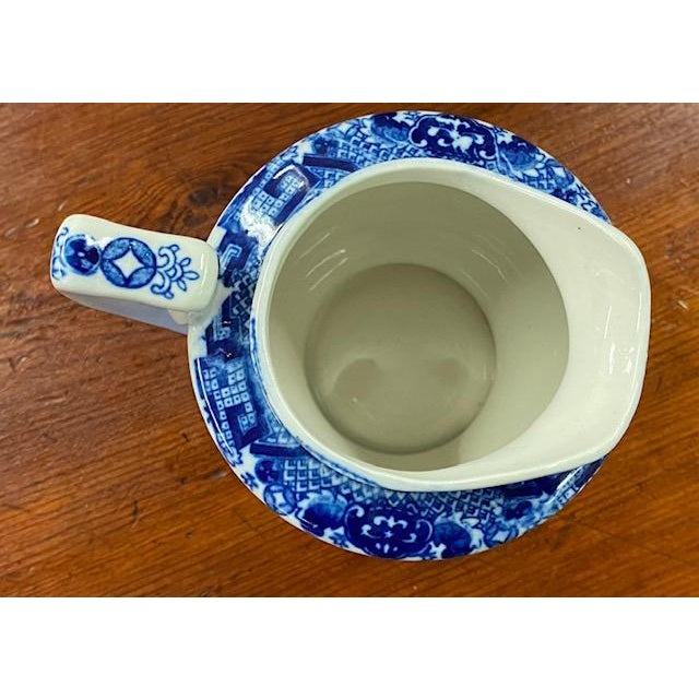 Antique Blue Willow Creamer Chairish