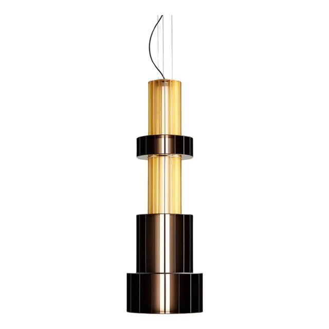 T Gr Custom Combination Suspended Lamp by Stephen Burks Babel for Parachilna For Sale