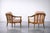 Mid-Century German Modern Cherrywood and Pink Upholstered Armchairs from Wilhelm Knoll, 1970s, Set of 2 For Sale - Image 10 of 18