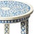 This table is fit for a Moroccan princess, for your favorite powder room, guest room or relaxing corner! This Blue Bone...