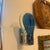 Two 1960s. Space Age Steel and Blue and Verde Nilo Glass Wall Sconces by Veca For Sale - Image 10 of 15