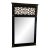 Vintage Black and Gold Hollywood Regency Mirror For Sale