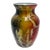 Mid 20th Century Firestorm Murano-Style Multicolor Art Glass Vase For Sale