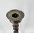 12.5” Antique English Oak Barley Twist Candlesticks With Brass Inserts - Pair For Sale - Image 9 of 14