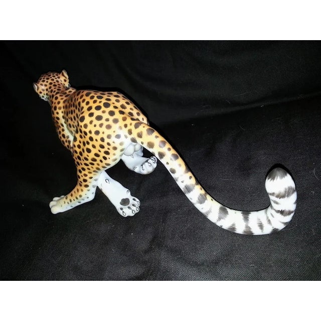 Herend Herend Natural Cheetah Figurine For Sale - Image 4 of 12