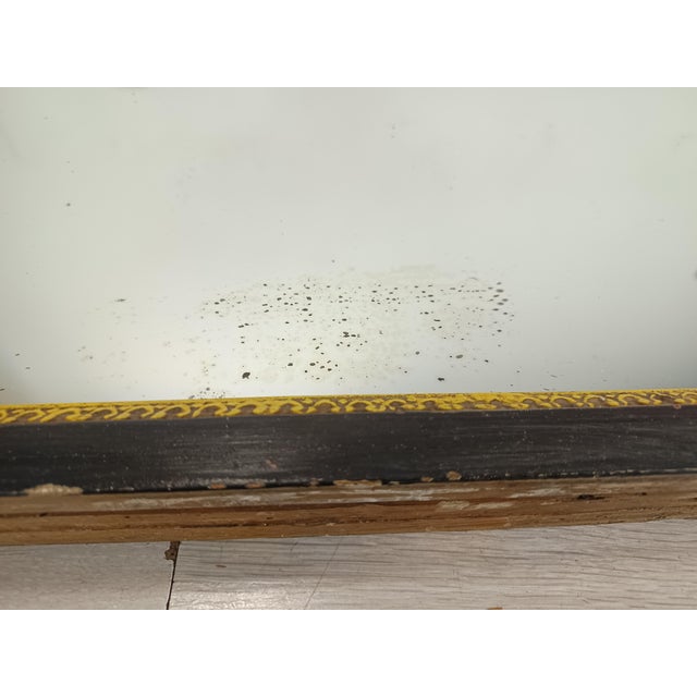 Antique Patinated Mirror in Fir For Sale - Image 13 of 16