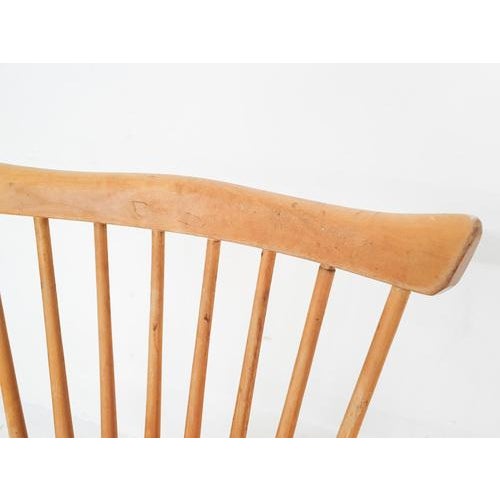 Spindle Back Dining Chairs, 1950s, Set of 2 For Sale - Image 6 of 10