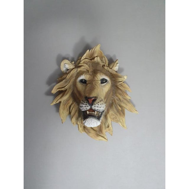Resin Epoxy Wall Lion Head For Sale - Image 3 of 9