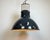 French Industrial Dark Blue Enamel Pendant Lamp from Mazda, 1960s For Sale - Image 11 of 18