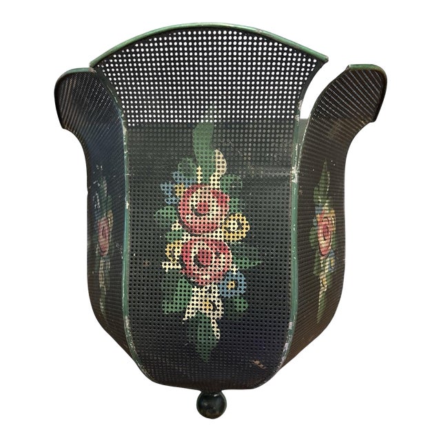 Antique Wire Wall Pocket For Sale