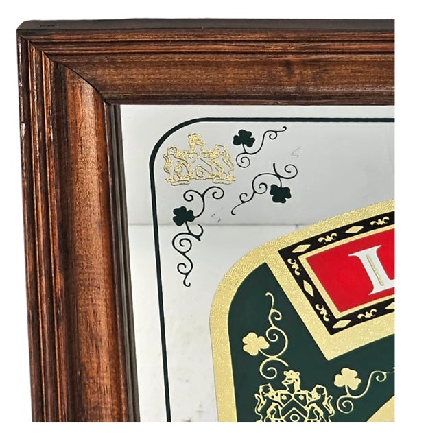 1980s Leroux Irish Cream Liqueur Bar Framed Sign For Sale - Image 5 of 8